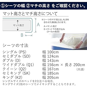 serta ダブル　ボックスシーツ　カンパーナ　ホワイト　マチ55H Amazon.co.jp: Serta サータ ボックスシーツ ダブル ホテル